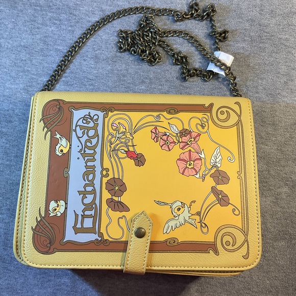 LOUNGEFLY DISNEY ENCHANTED BOOK CROSSBODY BAG! - Picture 8 of 13